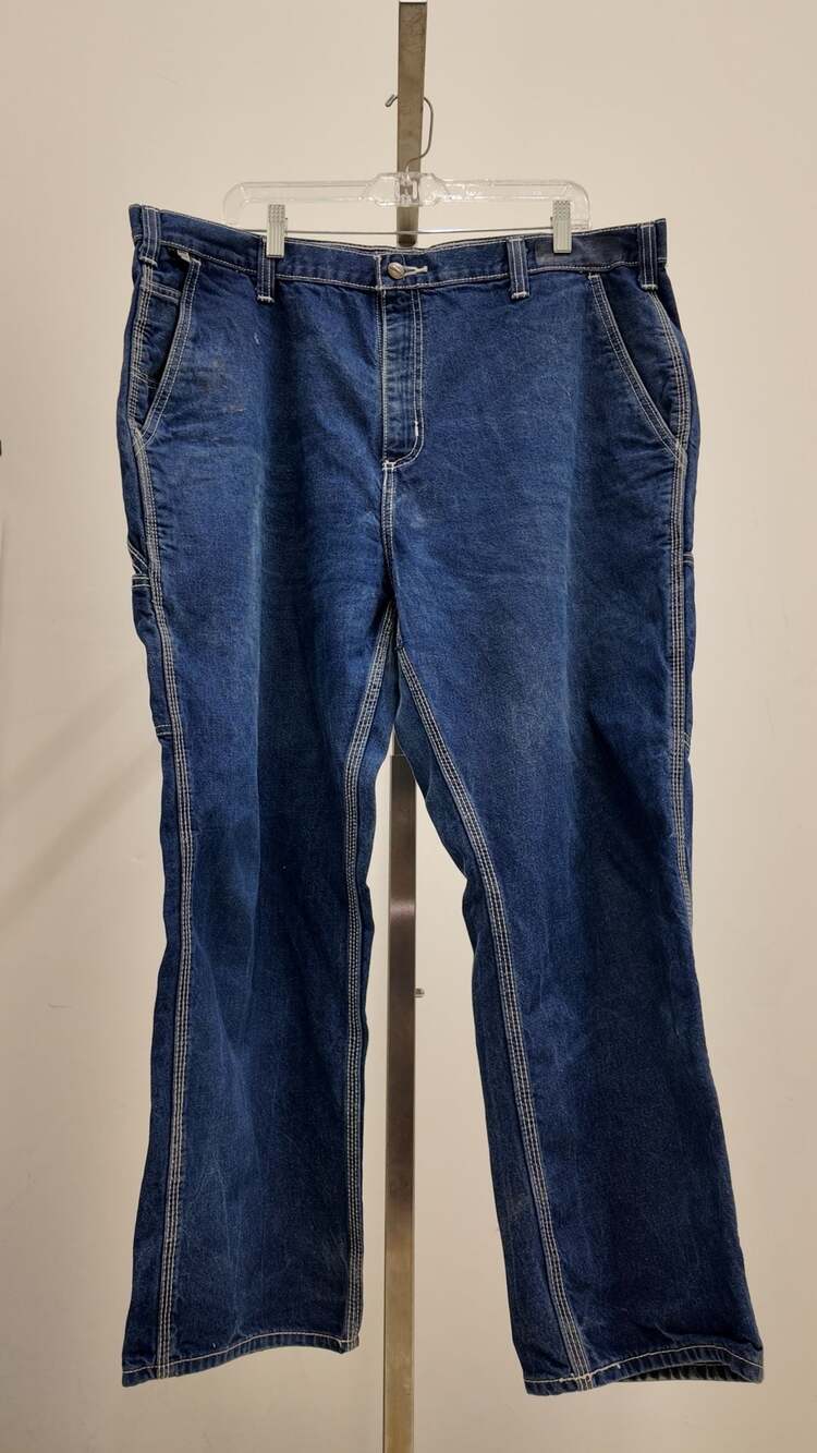 Carhartt Men's FR Flame Resistant Relaxed Fit Carpenter Jeans – Blue (40x28)